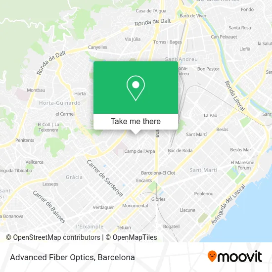 Advanced Fiber Optics map