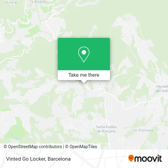 Vinted Go Locker map