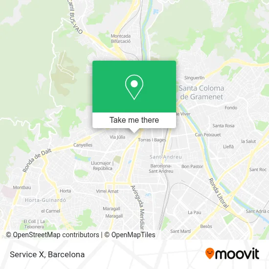 Service X map