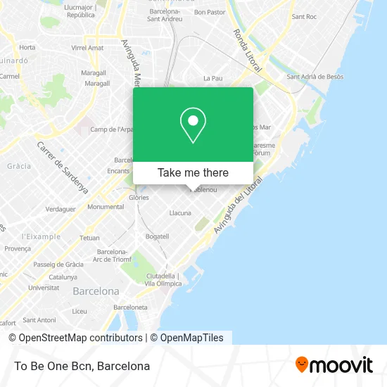 To Be One Bcn map