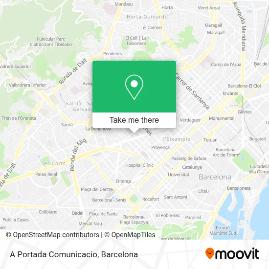 A Portada Comunicacio map