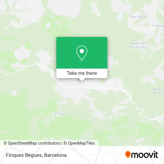 Finques Begues map