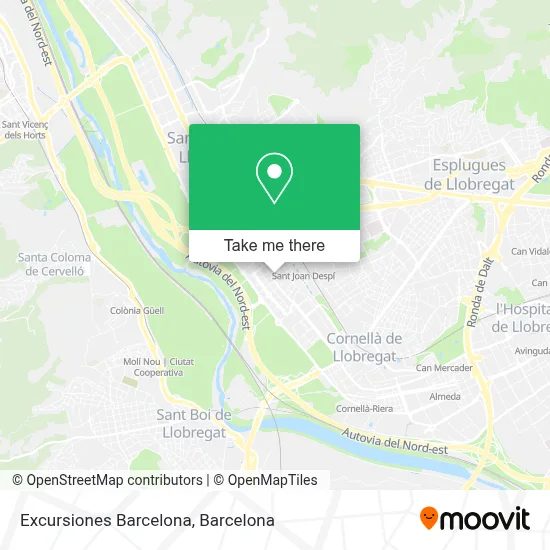 Excursiones Barcelona map