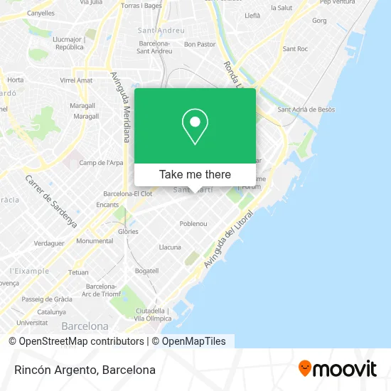 Rincón Argento map