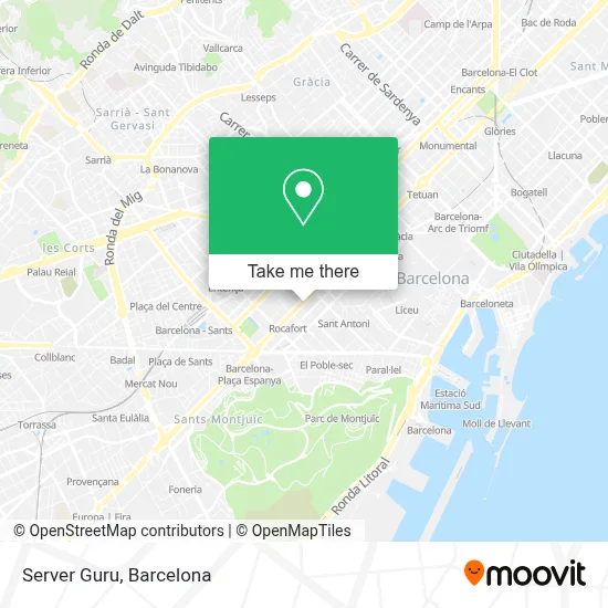 Server Guru map