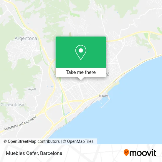 Muebles Cefer map