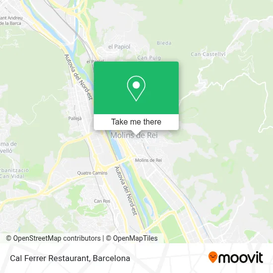 Cal Ferrer Restaurant map