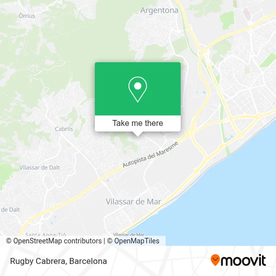 Rugby Cabrera map