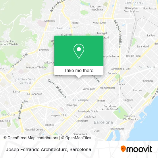 mapa Josep Ferrando Architecture