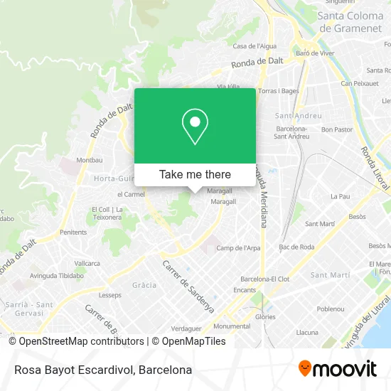 Rosa Bayot Escardivol map
