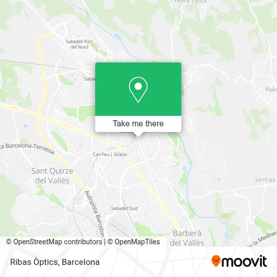 Ribas Òptics map