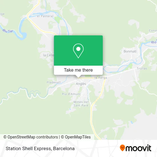 Station Shell Express map