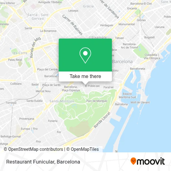 Restaurant Funicular map