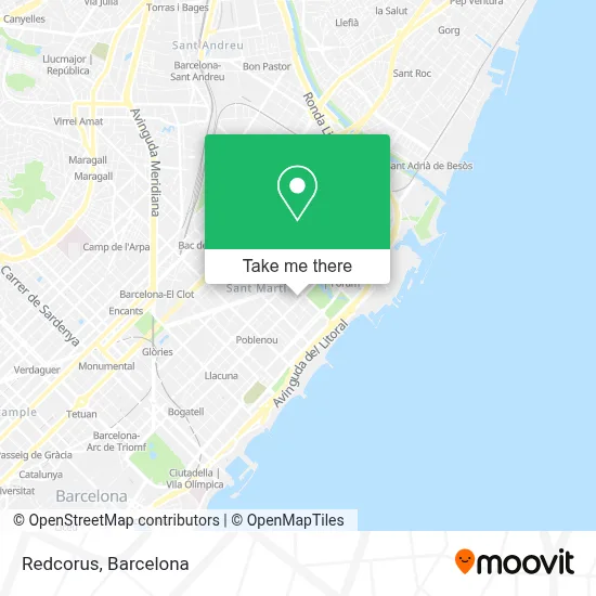Redcorus map