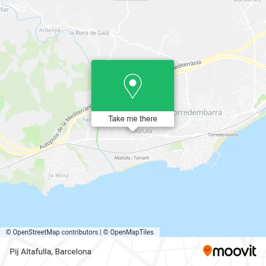 Pij Altafulla map