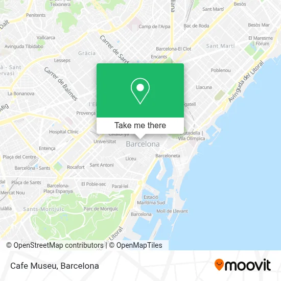 Cafe Museu map