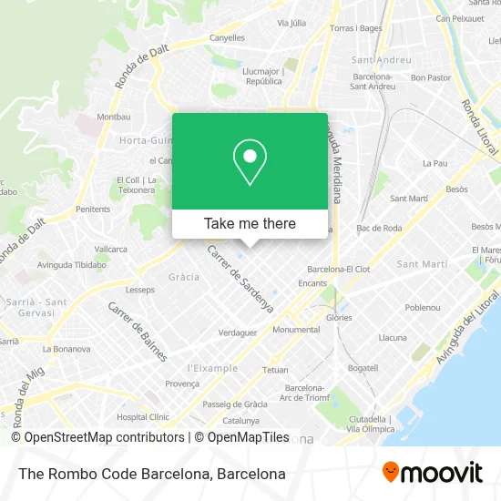 The Rombo Code Barcelona map