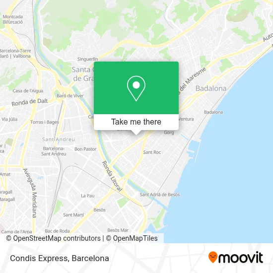 Condis Express map