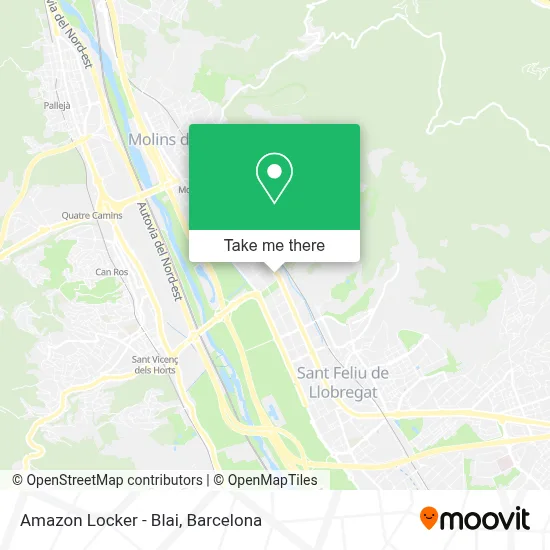 Amazon Locker - Blai map