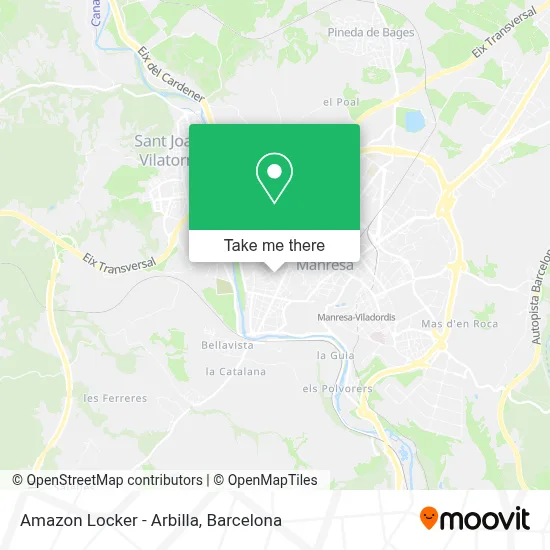 Amazon Locker - Arbilla map