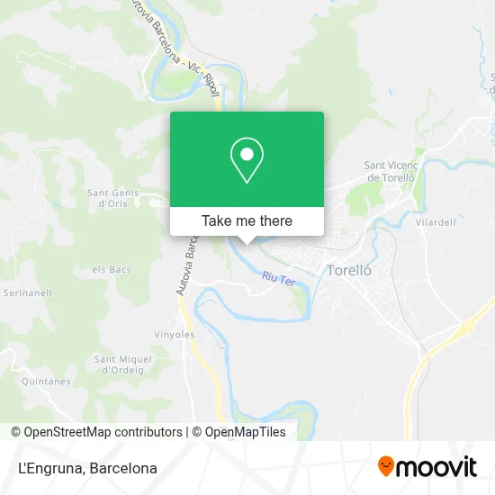 L'Engruna map