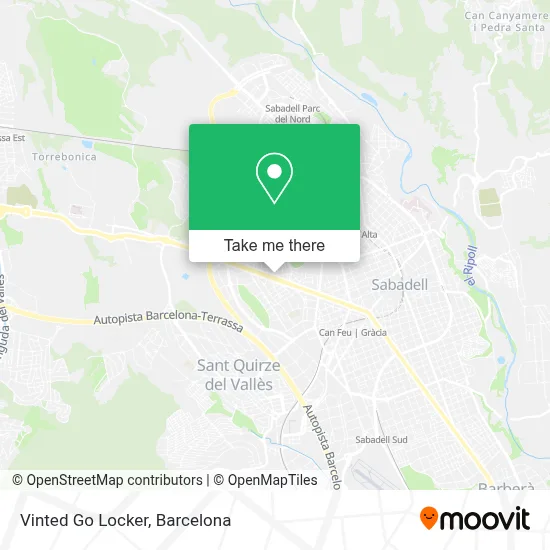 Vinted Go Locker map