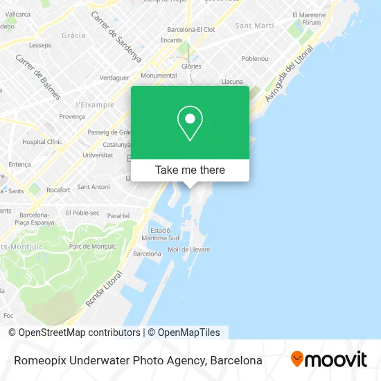 Romeopix Underwater Photo Agency map