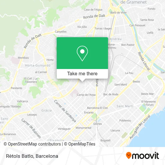 Rètols Batlo map