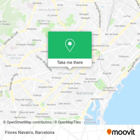 Flores Navarro map