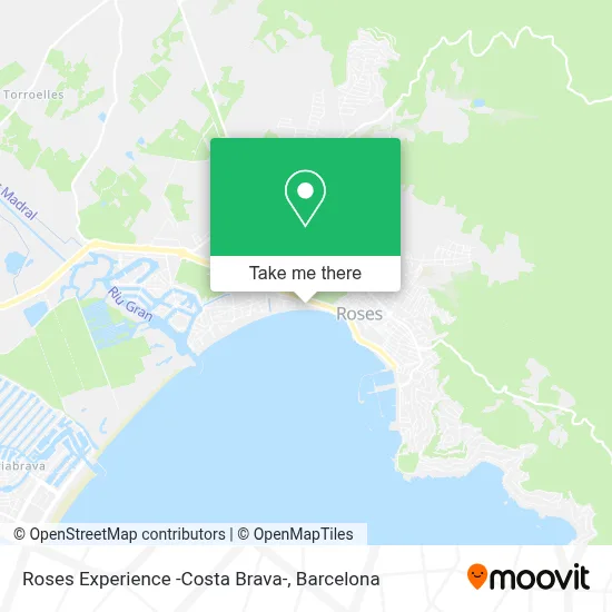 Roses Experience -Costa Brava- map