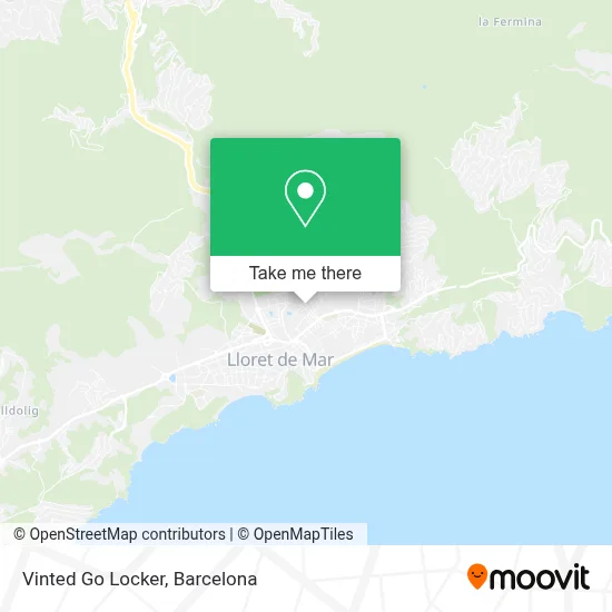 Vinted Go Locker map