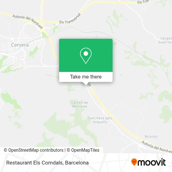 Restaurant Els Comdals map