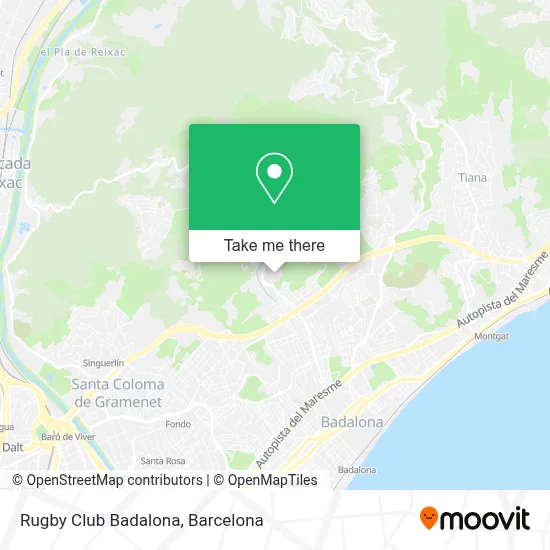 Rugby Club Badalona map
