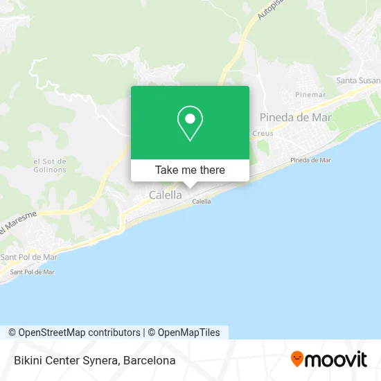 Bikini Center Synera map