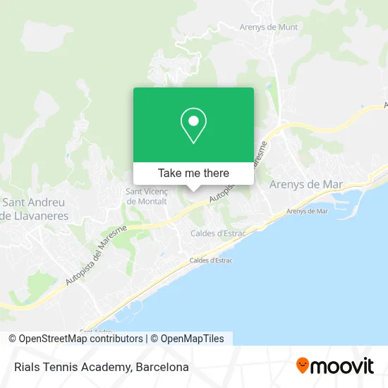 Rials Tennis Academy map