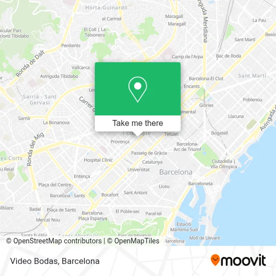 Video Bodas map