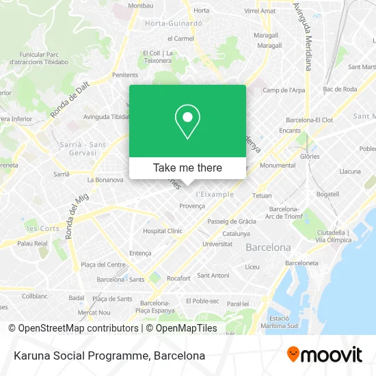 Karuna Social Programme map