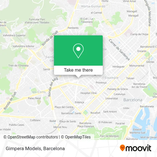 Gimpera Models map