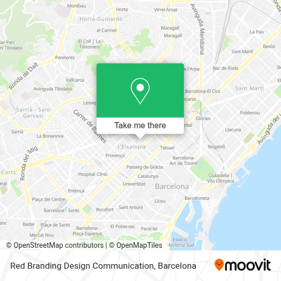 Red Branding Design Communication map