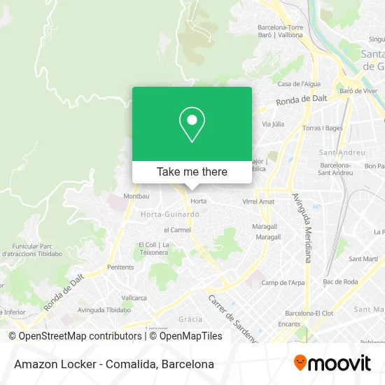 Amazon Locker - Comalida map
