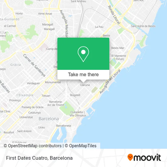 First Dates Cuatro map