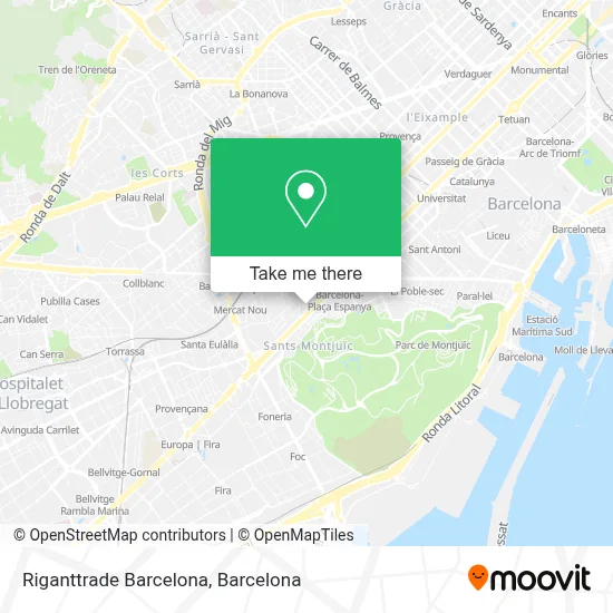 Riganttrade Barcelona map