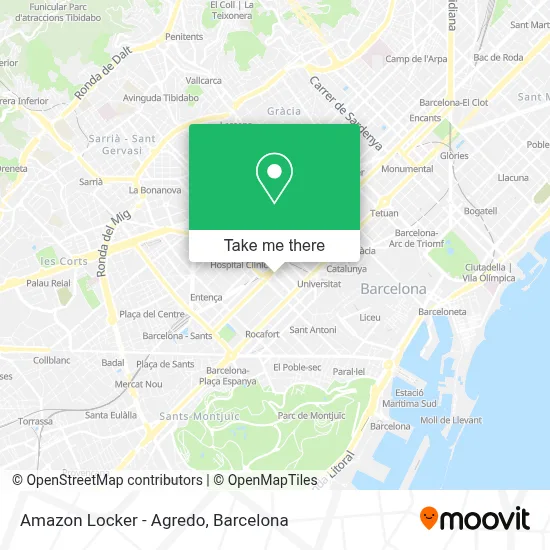 Amazon Locker - Agredo map