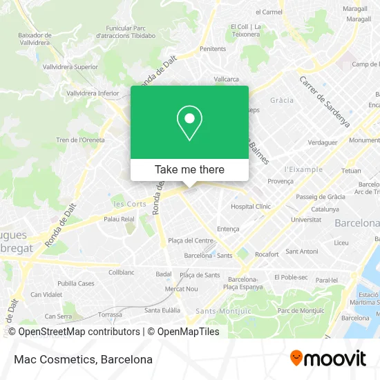 Mac Cosmetics map