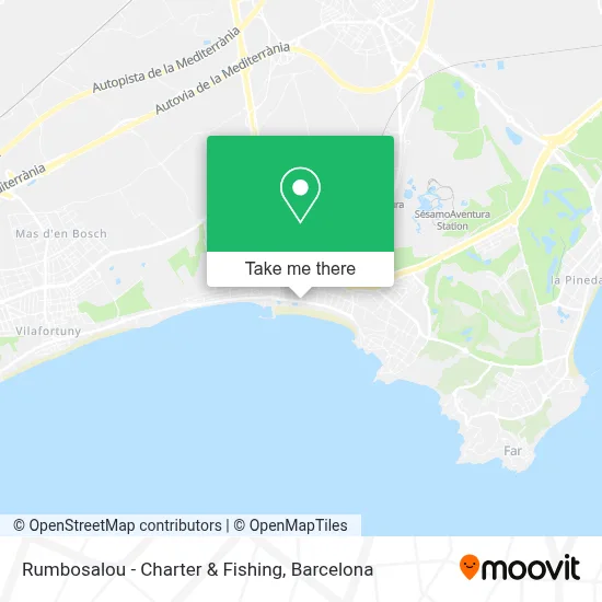Rumbosalou - Charter & Fishing map