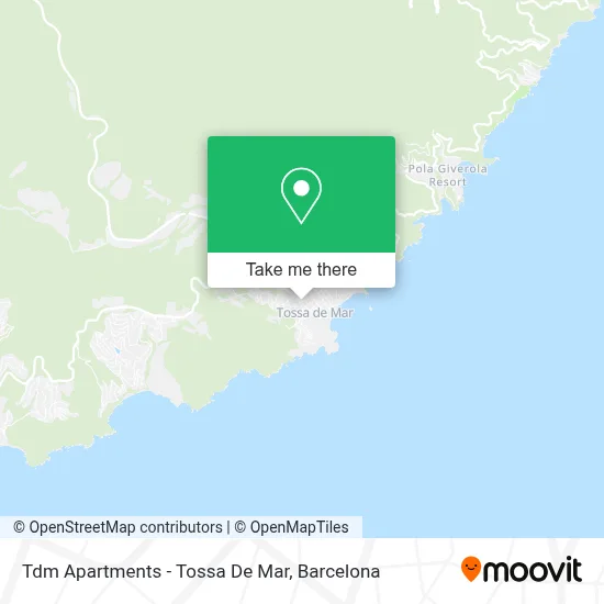 Tdm Apartments - Tossa De Mar map