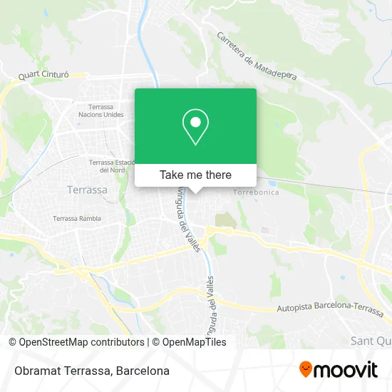 Obramat Terrassa map