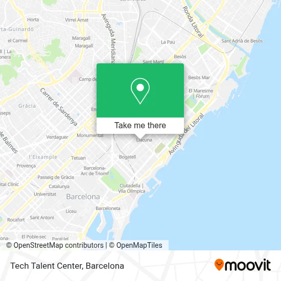 Tech Talent Center map