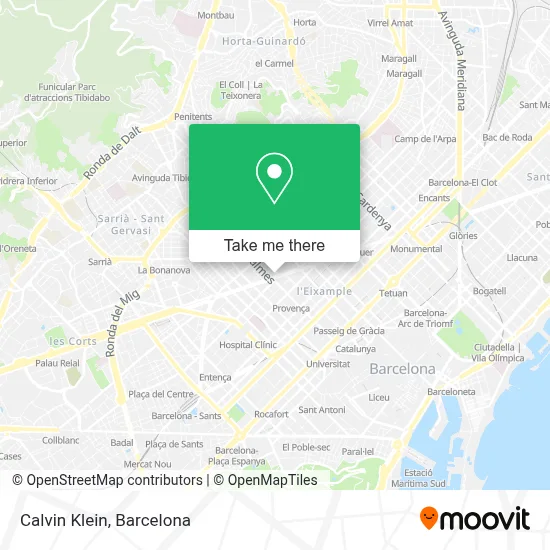 Calvin Klein map
