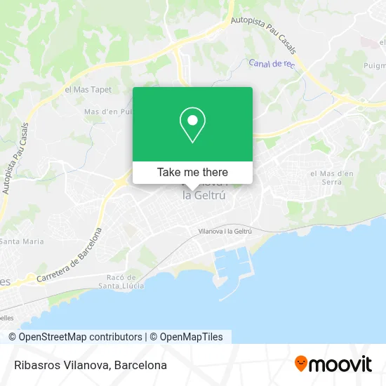Ribasros Vilanova map
